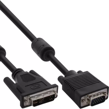 Kabel InLine DVI-A 12+5 męski / 15Pin HD męski VGA 3m