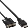 Kabel InLine HDMI-DVI HDMI męski / DVI męski 18+1 czarny 3m