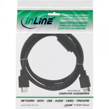 InLine Kabel HDMI High Speed męski + ferryt czarny 5m