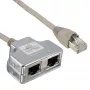 InLine Cat.5e Splitter dwa różne połączenia przez jeden kabel krosowy RJ45 8P8C