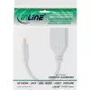 Kabel InLine Mini DisplayPort męski do DisplayPort żeński, 4K2K, biały, 0,15 m