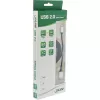 Kabel spiralny InLine Micro-USB 2.0, Typ A/Micro-B M/M, czarny/alu, elastyczny 3m