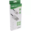 Kabel InLine USB 2.0, USB-C męski / USB-A męski, czarny/aluminium, elastyczny, 0,5 m