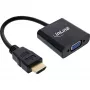 InLine Converter kabel HDMI to VGA z dźwiękiem Aktywny konwerter wideo Czarny