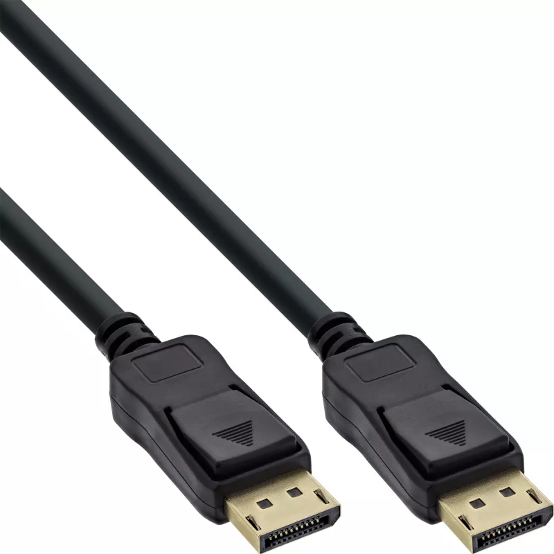 Kabel DisplayPort InLine czarny pozłacany 10 m