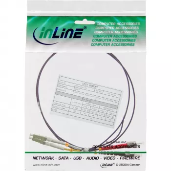 InLine Fiber Optical Duplex kabel LC/ST 50/125µm OM4 15m