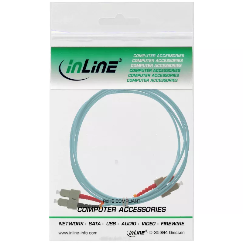InLine Fiber Optical Duplex kabel SC/SC 50/125µm OM3 7.5m