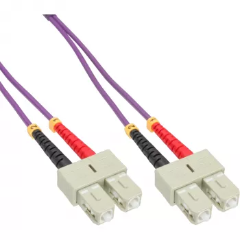 Światłowodowy kabel duplex SC/SC InLine 83575P 50/125µm OM4 7,5m