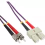 Kabel światłowodowy duplex SC/ST InLine 82502P 50/125µm OM4 2m
