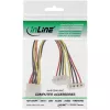 InLine Wewnętrzny kabel zasilający typu Y 1x 4pin Molex / 2x 4pin Molex kątowy 0,15m