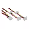 Wewnętrzny kabel zasilający InLine 29654A 1x 4-pin Molex / 4x 4-pin Molex 1 m