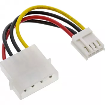 Wewnętrzny zasilacz InLine 5,25 cala, 4-pin Molex (żeński) / 3,5 cala FDD (męski), 0,06 m