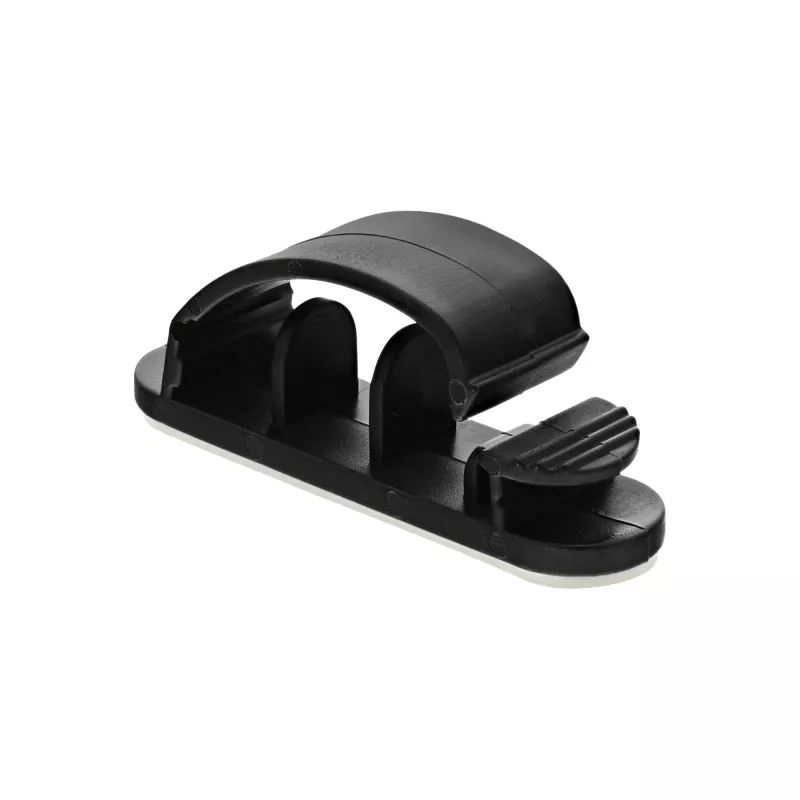 InLine 10 szt. Torba Organizator kabli z taśmą klejącą 2,8 cm czarny