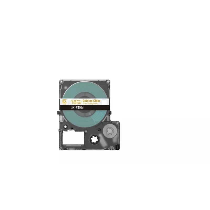 Taśma etykietująca Epson LK-5TKN Złota Przezroczysta 1,8 cm Termiczna atramentowa