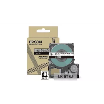 Taśma etykietująca Epson LK-5TBJ Czarna Przezroczysta 1,8 cm