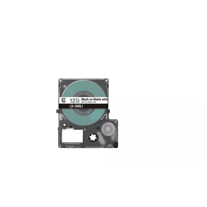 Taśma etykietująca Epson LK-4WBJ Czarno-Biała Termotransferowa 1,2 cm