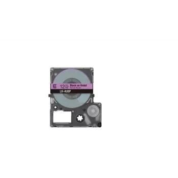 Taśma do etykiet Epson LK-4UBP Czarno-Fioletowa Termotransferowa 1.2 cm