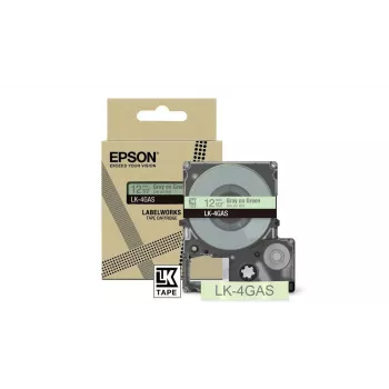 Taśma etykietująca Epson LK-4GAS szara jasnozielona termotransferowa 1,2 cm