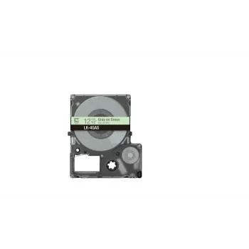 Taśma etykietująca Epson LK-4GAS szara jasnozielona termotransferowa 1,2 cm