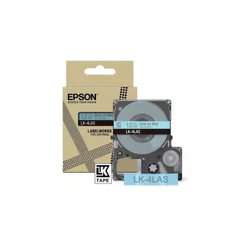 Taśma etykieciarska Epson LK-4LAS szara jasnoniebieska termotransferowa 1,2 cm