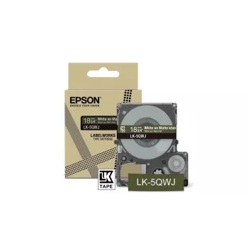 Drukarka etykiet Epson LK-5QWJ Khaki biała Termotransferowa 1.8 cm