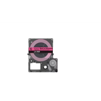 Taśma etykietująca Epson LK-4PBF czarny różowy termotransferowa 1,2 cm