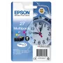 Epson Alarm clock Multipack 3-colour 27 DURABrite Ultra Ink, cyjan, magenta, żółty, atrament pigmentowy, 3,6 ml, 1 szt., 300 stron, Multi pack