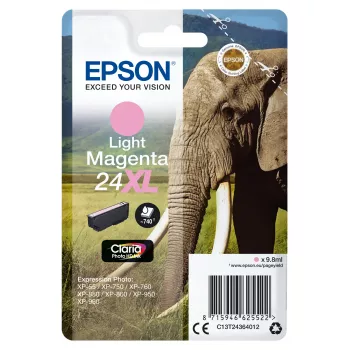 Epson Elephant Singlepack Jasny magenta 24XL Claria Photo HD Ink