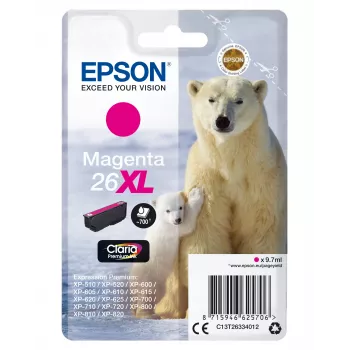 Epson Polar bear Singlepack magenta 26XL Claria Premium Ink