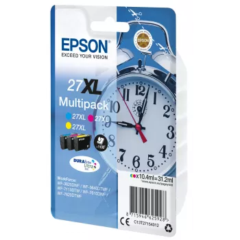 Epson Alarm clock Multipack 3-kolorowy 27XL DURABrite Ultra Tusz