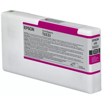 Kaseta z tuszem Epson T6533 Vivid magenta (200 ml), Vivid magenta, tusz pigmentowy, 200 ml, 1 szt.