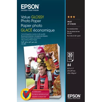 Epson Value Glossy Photo Paper - A4 - 20 arkuszy