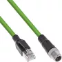 InLine Przemysłowy kabel sieciowy, wtyk M12 8-pin X-kodowany do RJ45, Cat.6A PUR 20m