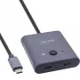 InLine przełącznik USB-C, przełącznik dwukierunkowy, 10 Gb/s, 100 W