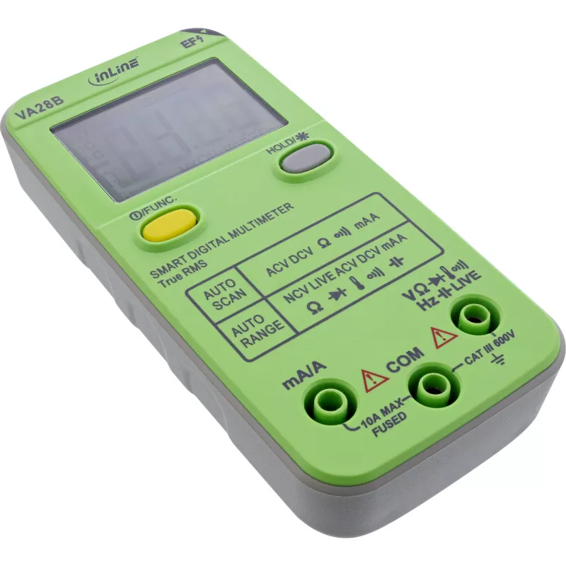 Multimetr InLine 43117B kieszonkowy z automatycznym zakresem, autoskanowaniem, LCD 44×30 mm, bateria AAA