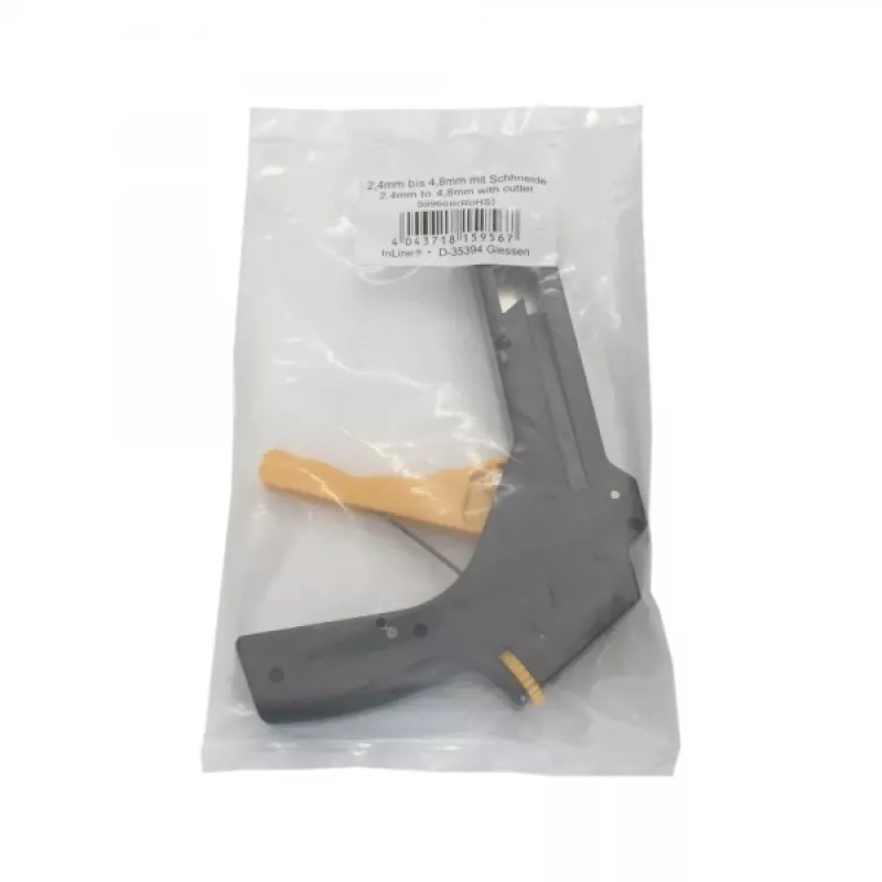 Pistolet do opasek zaciskowych z obcinaczem InLine 2,4–4,8 mm narzędzie do napinania i cięcia