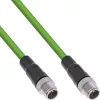 InLine Przemysłowy kabel sieciowy, M12 8-pin X-coded męski/męski, Cat.6A PUR 15m