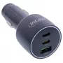 InLine USB samochodowa ładowarka Power Delivery, 2x USB-C + QC USB-A, czarna