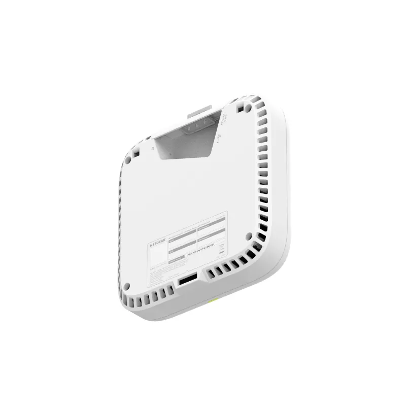 Punkt dostępu bezprzewodowego Netgear WBE718 — Trójzakresowy 2,4/5/6 GHz, 9400 Mbps, PoE, 1x 2,5GbE, biały