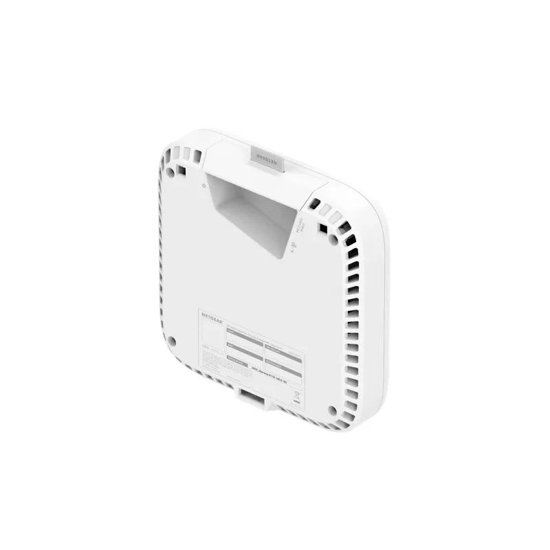Punkt dostępu bezprzewodowego Netgear WBE718 — Trójzakresowy 2,4/5/6 GHz, 9400 Mbps, PoE, 1x 2,5GbE, biały