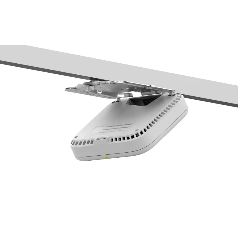 Punkt dostępu bezprzewodowego Netgear WBE718 — Trójzakresowy 2,4/5/6 GHz, 9400 Mbps, PoE, 1x 2,5GbE, biały