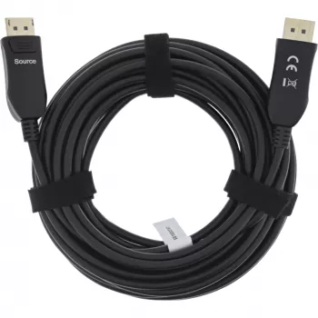 InLine DisplayPort 2.1 AOC kabel, UHBR, Czarny 40m