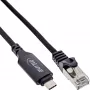 Kabel sieciowy InLine 33381A USB-C do RJ45 Cat6 2m czarny