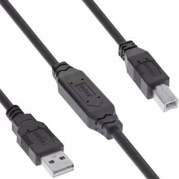 InLine USB 2.0 aktywny kabel, USB-A męski na USB-B męski, 7,5 m