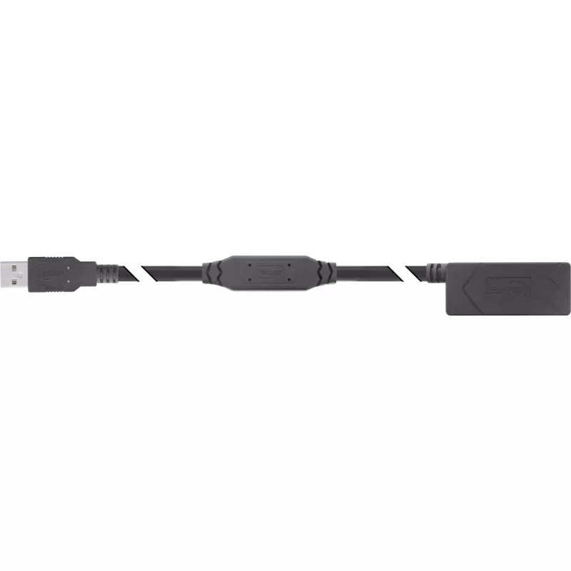 InLine USB 2.0 aktywny przedłużacz USB-A męski/żeński 25m 0.48 Gbit/s