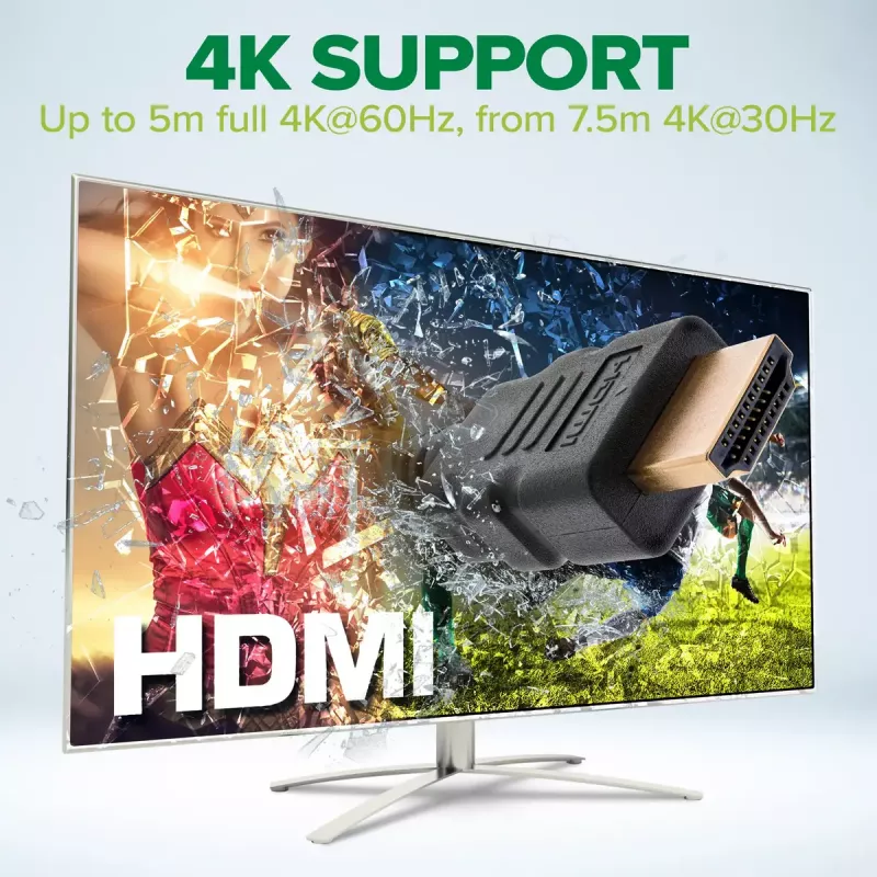 Przewód HDMI InLine, HDMI High Speed z Ethernetem, męski / męski, czarny, 3m