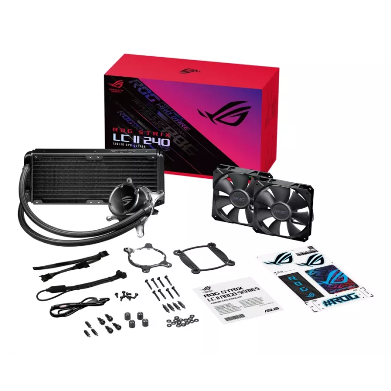 ASUS ROG STRIX LC II 240 Procesor Chłodzenie cieczą typu all-in-one 12 cm Czarny