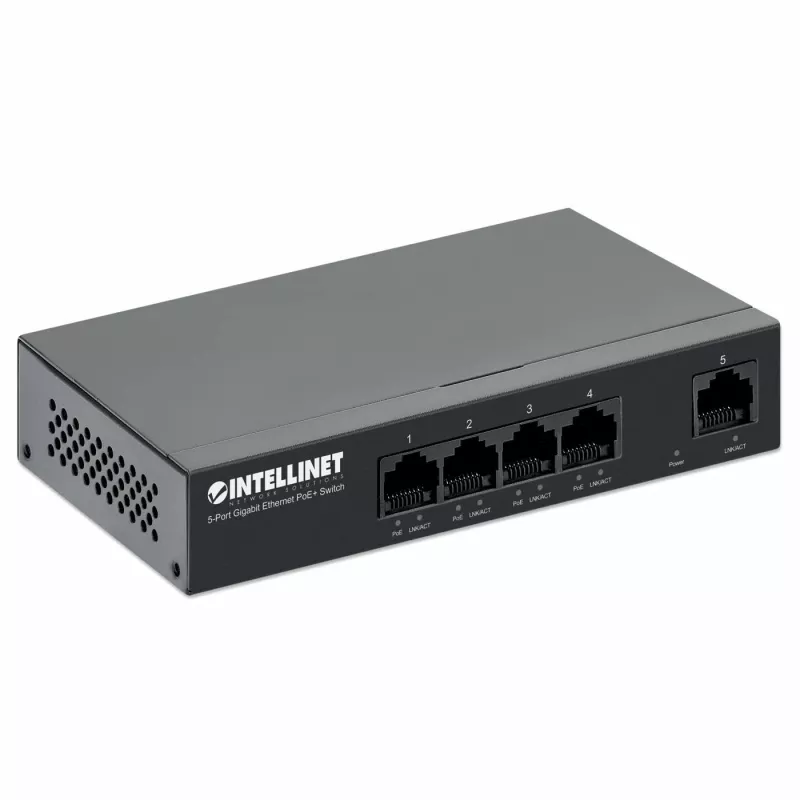 Intellinet 561792 przełącznik sieciowy Gigabit Ethernet (10/100/1000) Power over Ethernet (PoE) Czarny
