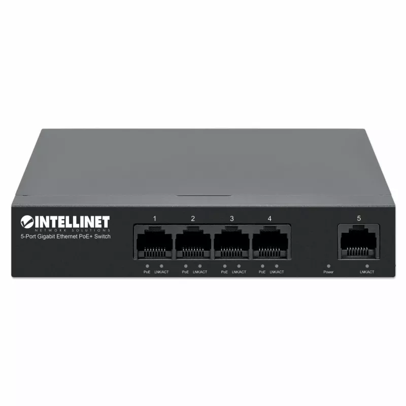 Intellinet 561792 przełącznik sieciowy Gigabit Ethernet (10/100/1000) Power over Ethernet (PoE) Czarny