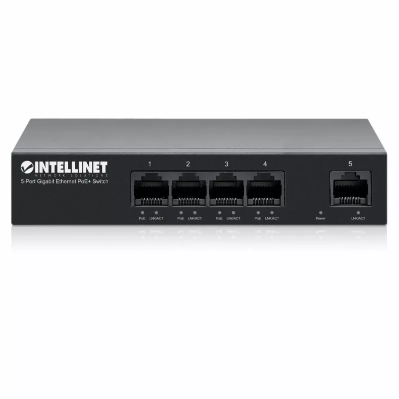Intellinet 561792 przełącznik sieciowy Gigabit Ethernet (10/100/1000) Power over Ethernet (PoE) Czarny